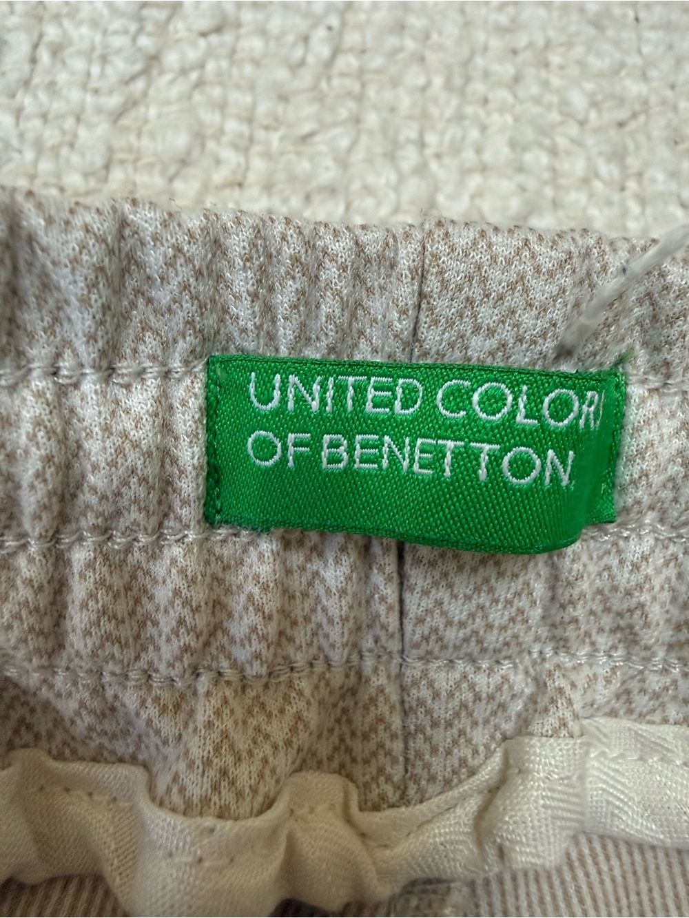 Light Beige Ribbed Drawstring Lounge Pants - Picture 6 of 12